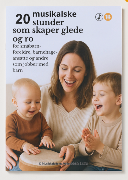 🇧🇻 20 musikalske stunder som skaper ro og glede for barn 1 - 6 år! "PDF" Hefte - For utskrift og digital bruk.