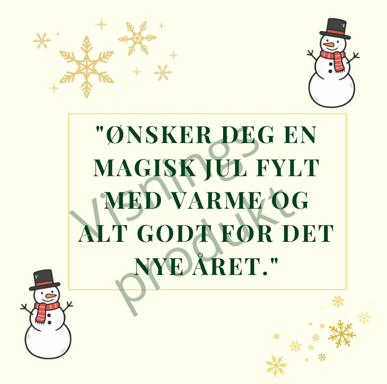 🇳🇴 🎄 Perfekt 2 siders julekort for digitale hilsener! (uten kopisikret vannmerket) Utskriftbart PDF design.