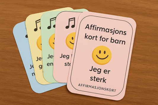 🇳🇴  "26 Affirmasjonskort for barn – styrker små hjerter 💖 (PDF)"/ 🇬🇧  " 26 Affirmation Cards for Children - Strengthen Little Hearts 💖 (PDF)"