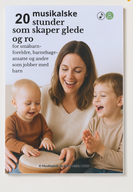 🇧🇻 20 musikalske stunder som skaper ro og glede for barn 1 - 6 år! "PDF" Hefte - For utskrift og digital bruk.