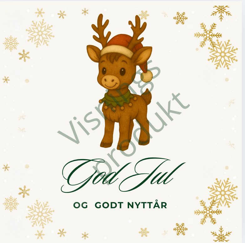 🇳🇴 🎄 Perfekt 2 siders julekort for digitale hilsener!  (uten kopisikret vannmerket) Utskriftbart PDF design.