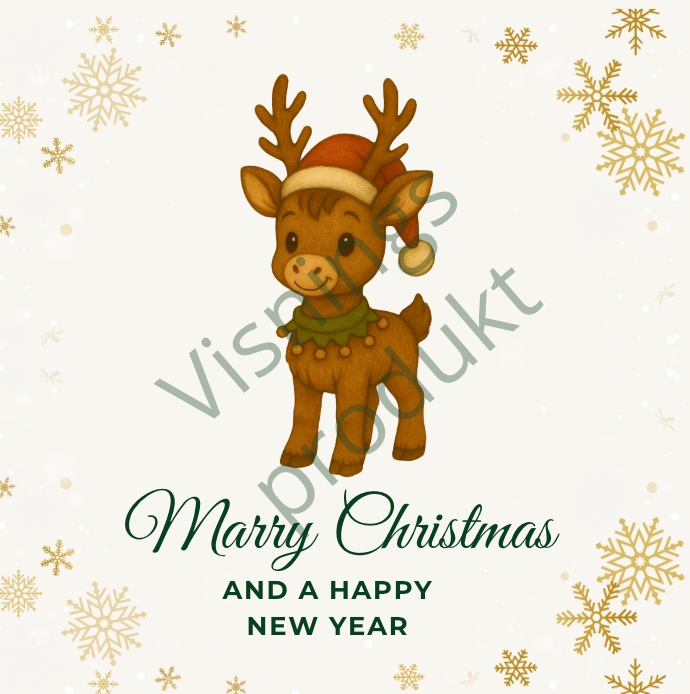 🇬🇧🎄 Perfect 2-page Christmas card for digital greetings! (without copy-protected watermark) Printable PDF design.