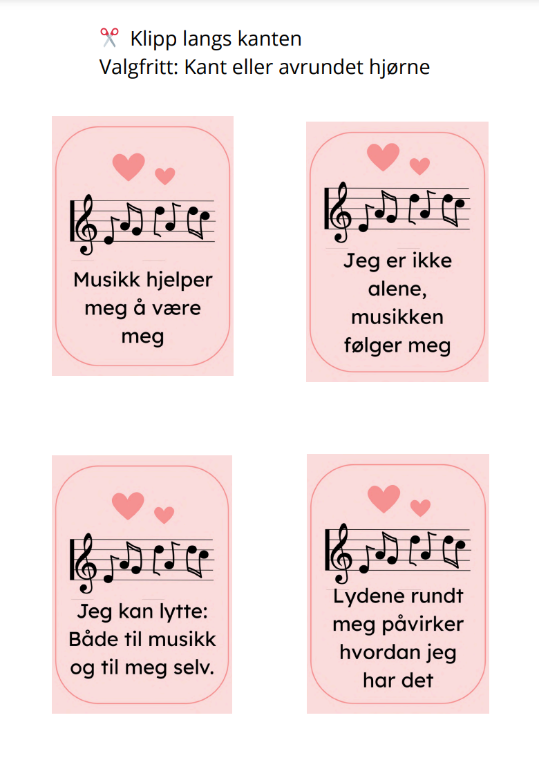 🇧🇻 25 Affirmasjonskort - "Musikk og følelser (PDF)" / 🇧🇻 25 Affirmation Cards - "Music and Emotions (PDF)"