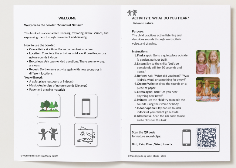 Tittel: Sounds in Nature - Listening & Learning Activities for Ages 4-8 (PDF)