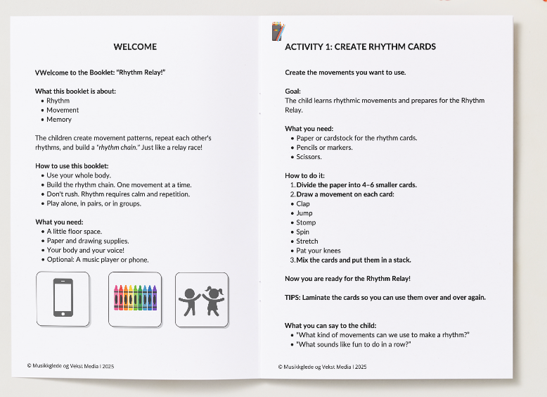 Rhythm Relay - Music Activities for Ages 4-8 (PDF)