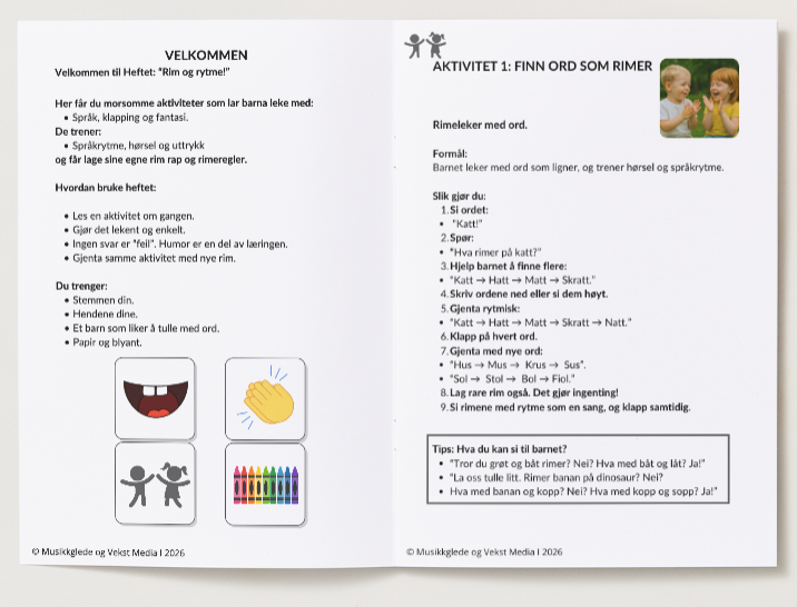 Rim og Rytme - Musikkhefte for Barn (PDF)