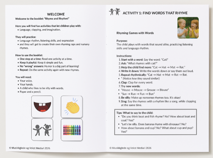Rhyme and Rhythm - Musikkhefte for Barn (PDF)