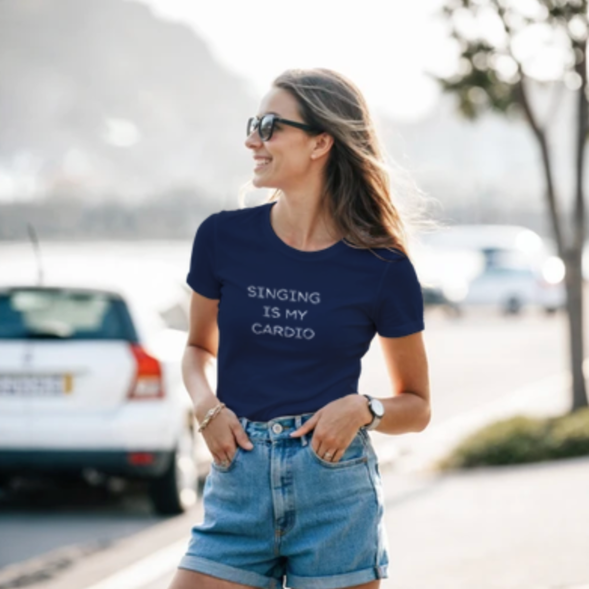Klassisk T-shirt med rund hals til dame | Gildan® 64000L